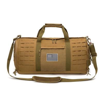 Tan Color Durable Duffel Bag 40L Sport Gym Bag With Anti Slip Mat