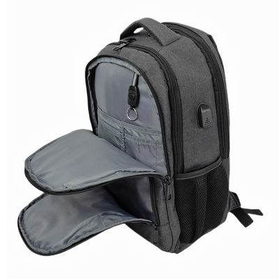 Business Travel Anti Theft Slim Laptop Bag Backpack With Usb Charging Port