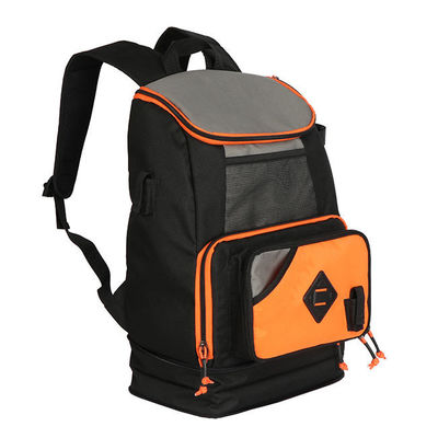 Orange Fishing Tackle Backpack Holds 3 Medium Boxes Bag Cooler Ice Chest Rod Holder