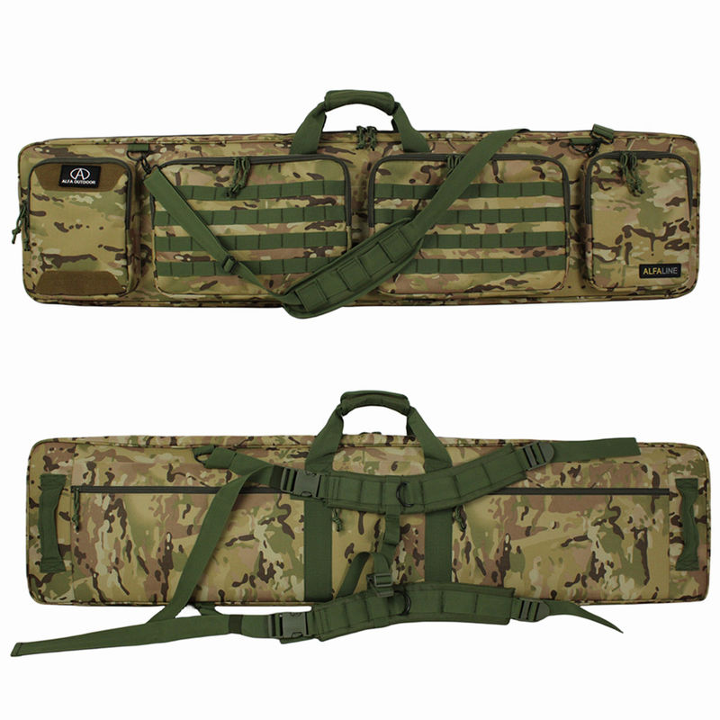 ALFA OEM Pistol Transportation Double Tactical Gun Bag With Lockable Compartment